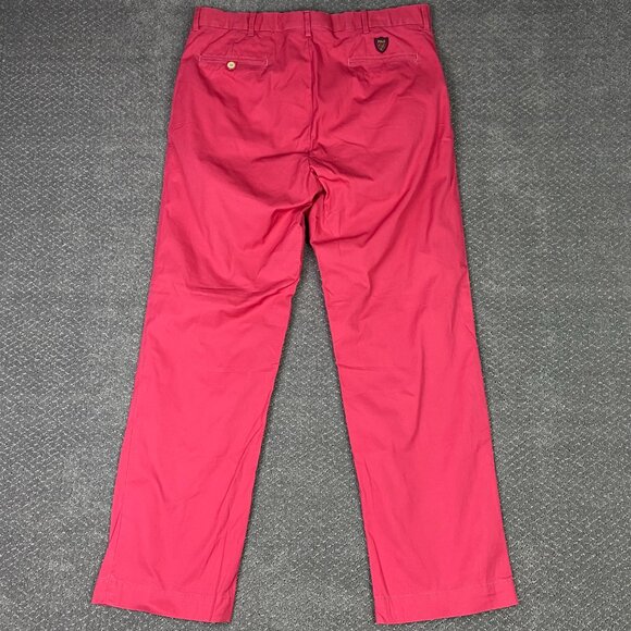 Vintage Ralph Lauren Polo Golf Pants Men's 36 x 32 Salmon Red Chinos 5-Pocket - Picture 4 of 14